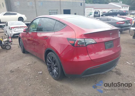 2025 Tesla Model Y Performance Dual Motor All-Wheel Drive из США, поврежденный, VIN 7SAYGDEFXSA367267